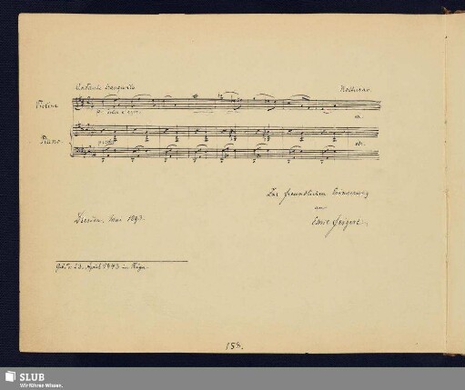 Feigerl, Emil; 1893 [Noten- und Texteintrag]