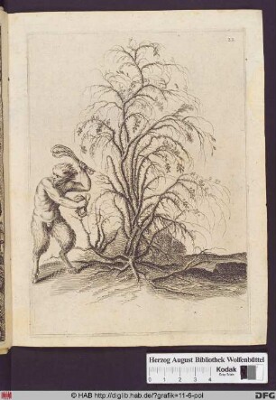 Satyr beim Strauch