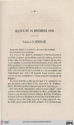 Séance du 16 décembre 1859