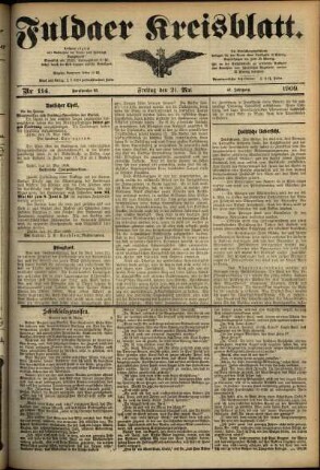 Ausgabe vom Freitag, den 21. Mai 1909.