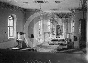 Ansicht Richtung Altar Kirche Wallhof
