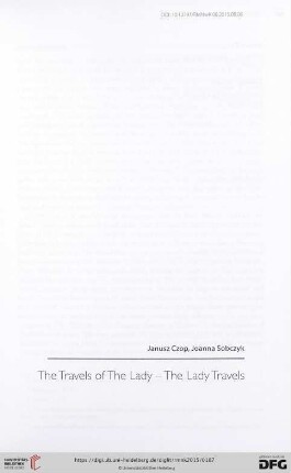 The travels of the lady - the lady travels