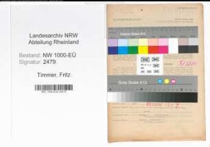 Entnazifizierung Fritz Timmer, geb. 12.12.1895 (Bahnschaffner)