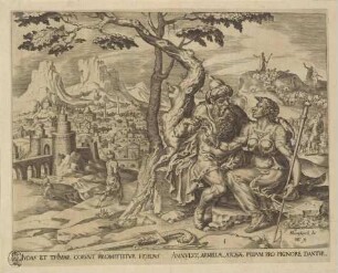 Juda gibt Tamar das Pfand, Blatt 1 aus der Folge "Die Geschichte von Juda und Tamar"