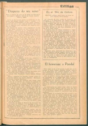 En el "Día de Galicia" : Céltiga editará, como todos los años, un gran número extraordinario