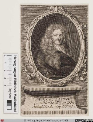 Bildnis Isaac de Larrey, sieur de Granchamp et de Courménil