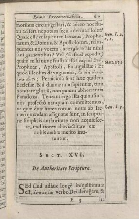 Sect. XVI. De Authoritate Scripturae.