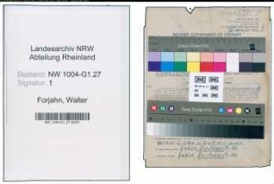 Entnazifizierung Walter Forjahn , geb. 16.08.1911 (Gaertner)