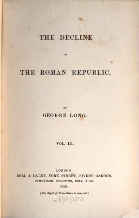The decline of Roman Republic, 3