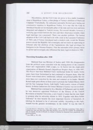 Theorizing Kemalism after 1930