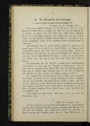 24. Die Konvention von Tauroggen.