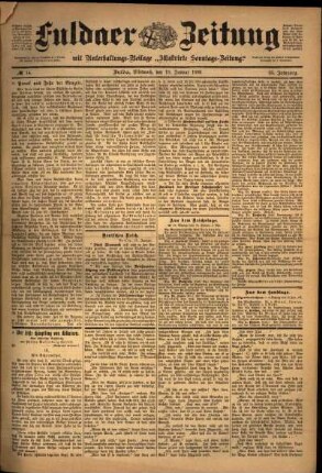 Ausgabe vom Mittwoch, den 19. Januar 1898.