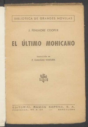 El último mohicano
