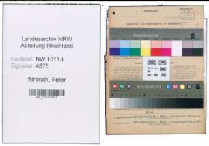 Entnazifizierung Peter Strerath , geb. 05.10.1899 (Postschaffner)