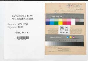 Entnazifizierung Konrad Gies , geb. 02.03.1901 (Arzt)
