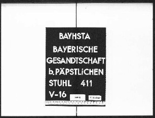 Die Stiftung des Verdienstkreuzes für die Jahre 1870/71, darin: Dantone, Dr.med., Augenarzt in Rom