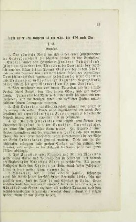 Rom unter den Kaisern 31 vor Chr. bis 476 nach Chr.