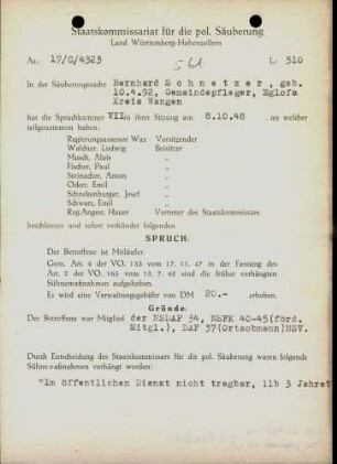 Schnetzer, Bernhard
