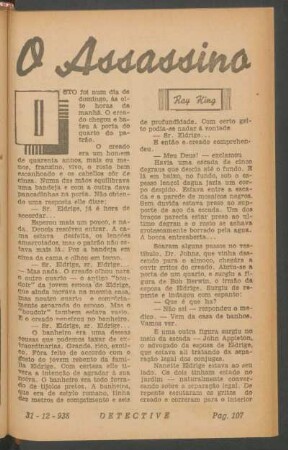 O assassino : [Pequena novella]