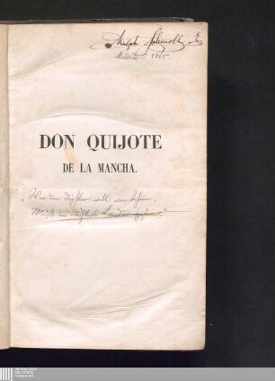 El ingenioso hidalgo Don Quijote de la Mancha