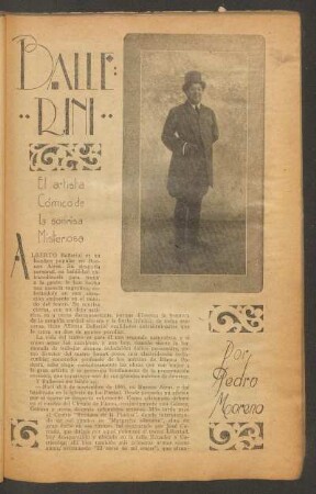 Ballerini : El artista cómico de la sonrisa misteriosa