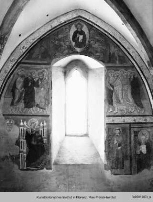 Himmelfahrt Christi mit den Aposteln, Madonna mit Kind und Heiligen