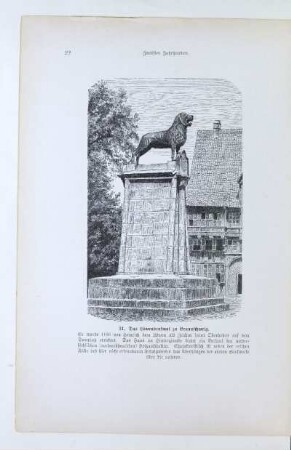 31. Das Löwendenkmal zu Braunschweig