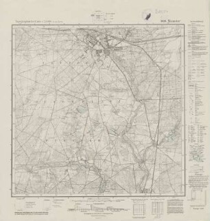 3026 (alte Nr.: 1532) Munster, Topographische Karte 1:25000 (4cm - Karte)