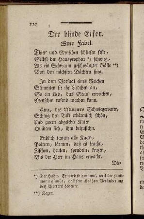 Der blinde Eifer