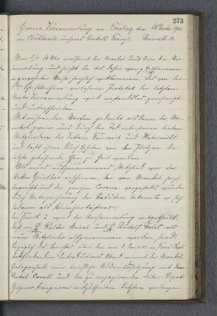 Grosse Versammlung am Freitag den 18. Decbr. 1903.