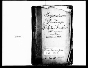 Verordnungen, Registraturen, Kommunikate wegen der Schlossküche und Hofkonditorei, Band a