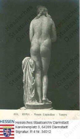 Italien, Rom / Museo Capitolino, Skulptur 'Venus', Rückansicht