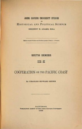 Coöperation on the Pacific Coast