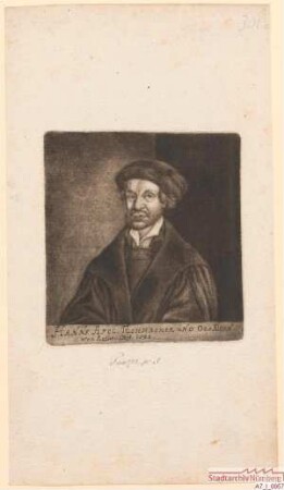 Hans Apel (= Hans I. Apel), Tuchmacher, des Kleinern Rats; gest. 1522