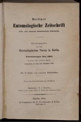 28: Berliner entomologische Zeitschrift
