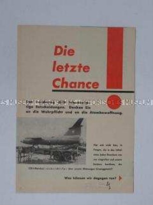 Propagandaschrift der SPD zur Landtagswahl in NRW 1958