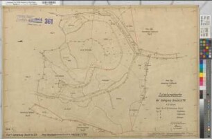Bracht (Schmallenberg), Umlegung Bracht, Bl.1 Zuteilungskarte Bracht Flur 1