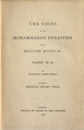 Catalogue of Oriental coins in the British Museum. II