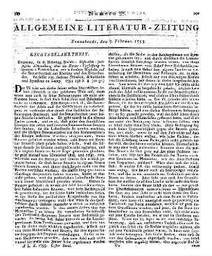 Claproth, J.: Sammlung verschiedener gerichtlicher vollständigen Acten zum Gebrauch practischer Vorlesungen. Nachtr. 3. Göttingen: Vandenhoeck & Ruprecht 1792