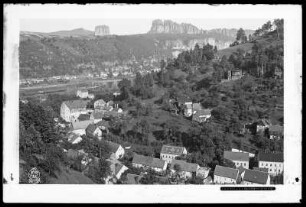 Bad Schandau-Krippen mit Blick auf die Schrammsteine