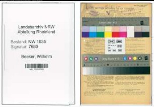 Entnazifizierung Wilhelm Beeker , geb. 03.12.1897 (Kaufmaennischer Angestellter)