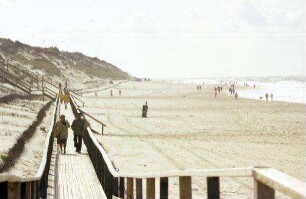 Westerland: Strand mit Strandpromenade, südlich