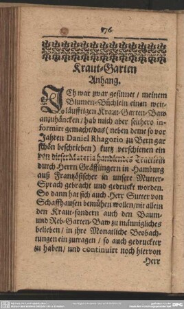 Kraut-Garten Anhang