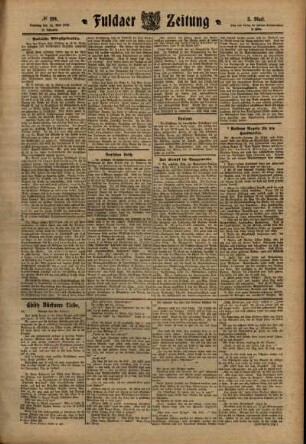 Dritte Ausgabe vom Samstag, den 14. Mai 1910.