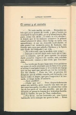 El amor y el cometa