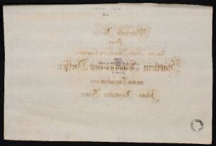 Besitzvermerk: Stiftung der Familie Stoer und Stier (Nürnberg) / Stempel