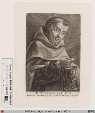 Bildnis Johann Frosch (lat. Johannes Rana)