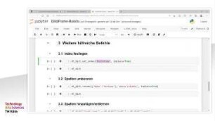 Verwendung von Dataframes im Jupyter Notebook