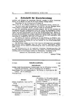 Inhaltsverzeichnis : 2. Heft