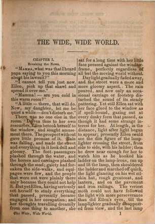 The wide, wide world